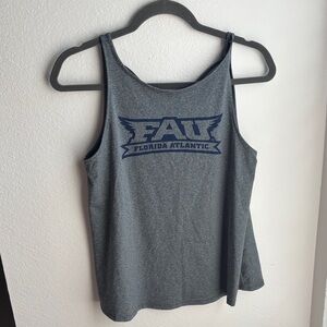 FAU Florida Atlantic Women's Gray Athletic Tank Top
